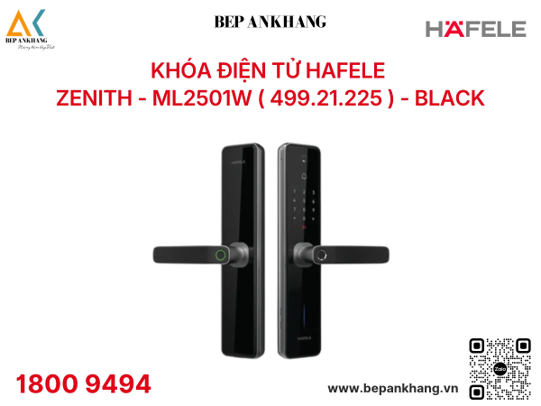 Khóa điện tử HAFELE  Zenith - ML2501W (499.21.225) - BLACK